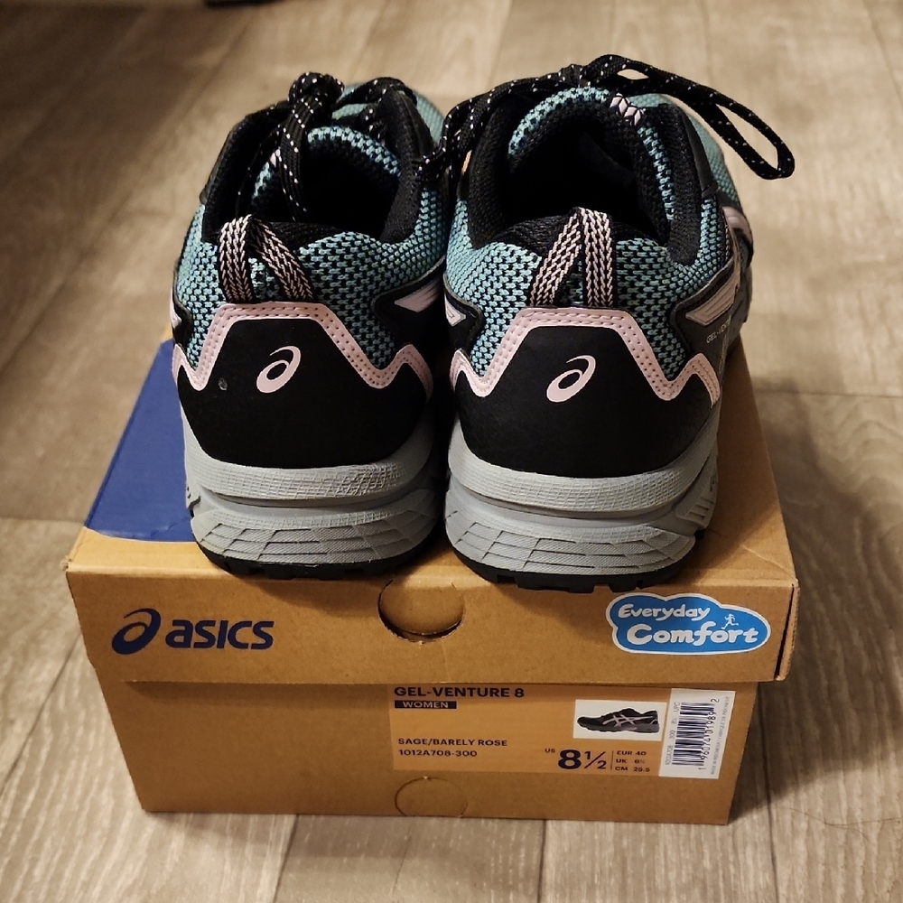 ASICS Women's Gel-Venture 8 Teal and Pink Athletic Shoes - Picture 3 of 4